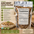 2 LB Grown Organic Long Grain ANCIENT BLEND Wild Rice