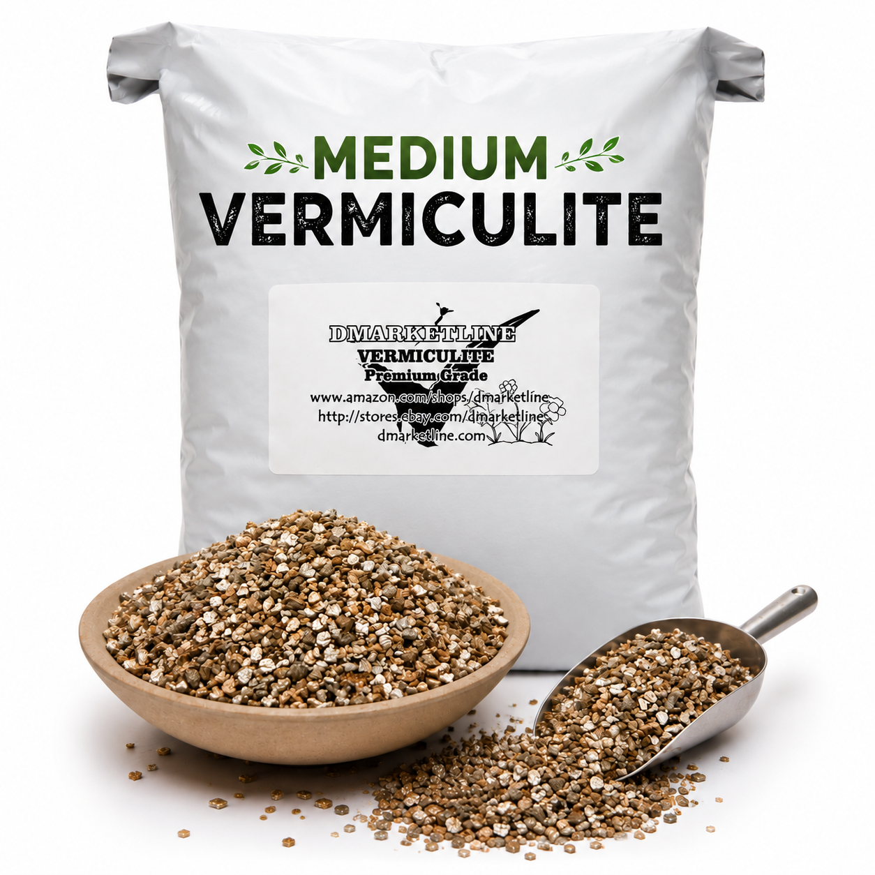 1 Gallon Vermiculite for seed starting MEDIUM nursery, garden, reptile bed